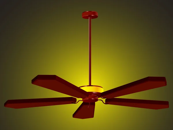 Ceiling fan lamp — Stock Vector