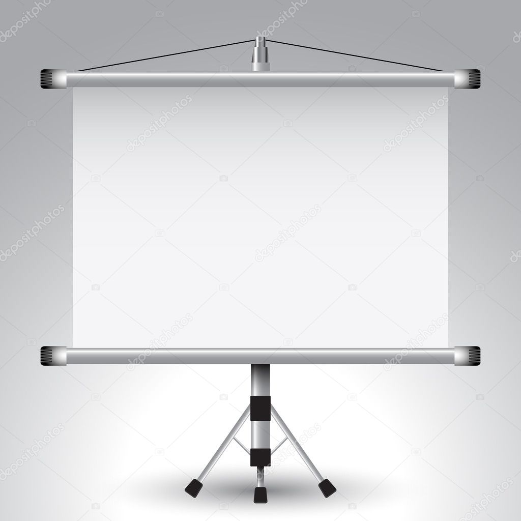 Projector roller screen — Stock Vector © robertosch 8995279