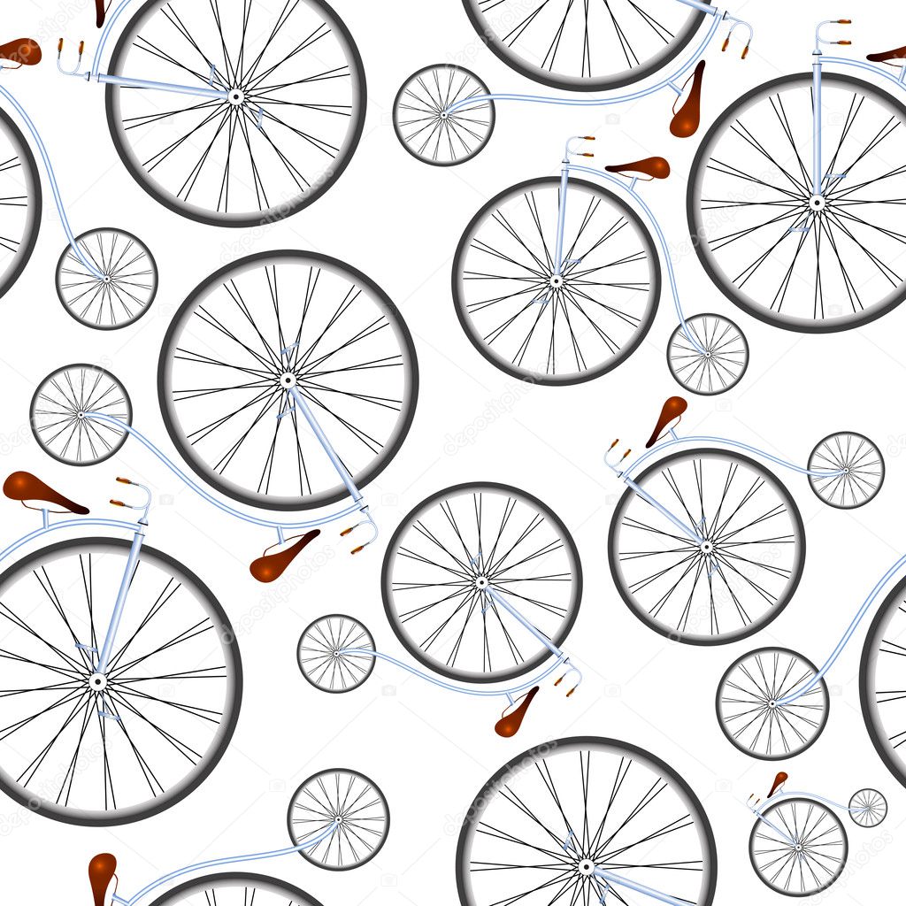 Old bicycles pattern