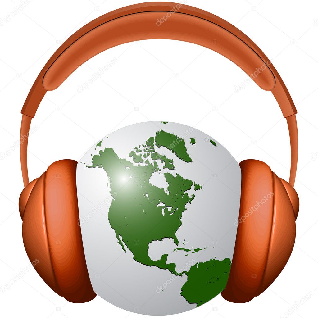 Headphones and earth