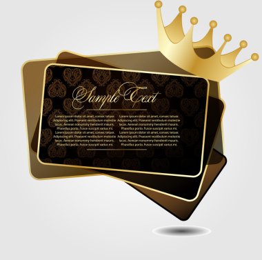 Royal vector background with crown clipart