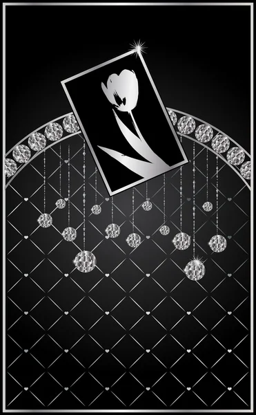 Abstracte achtergrond met de diamond — Stockvector