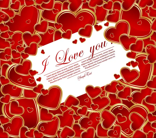 Carte de Saint Valentin abstraite avec coeur — Image vectorielle