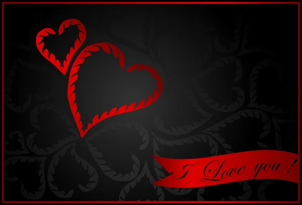 День святого Валентина векторный фон с сердцами — стоковый вектор