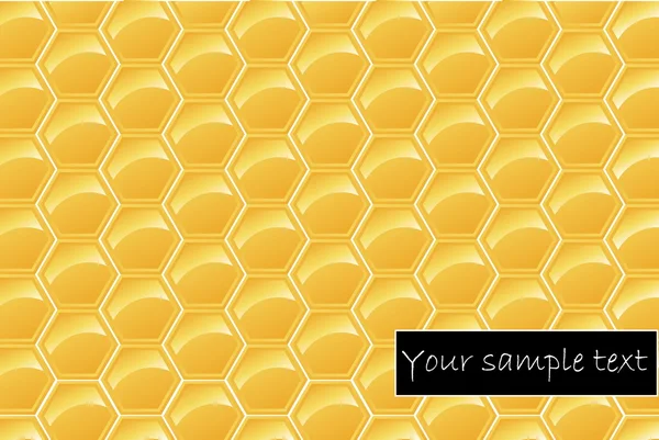 Panal de abeja. Ilustración vectorial sin fisuras — Vector de stock