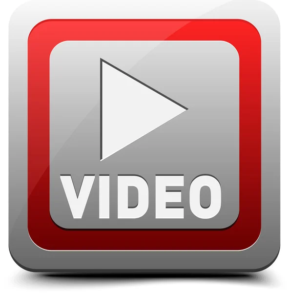 Кнопка просмотра видео — стоковый вектор