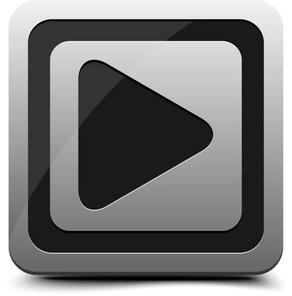 Horloge video knop — Stockvector