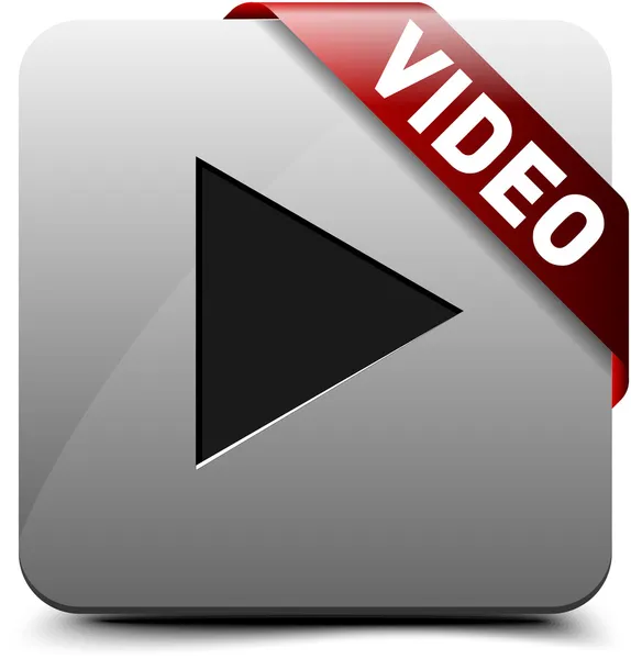 Watch Video button — Stock Vector