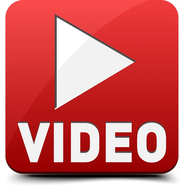 Assista botão de vídeo — Vetor de Stock