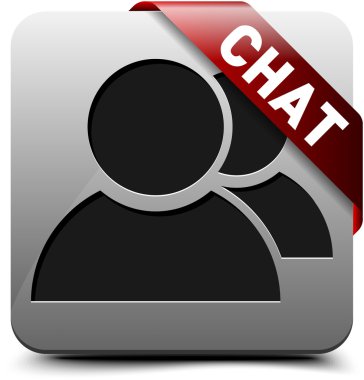 Chat button clipart