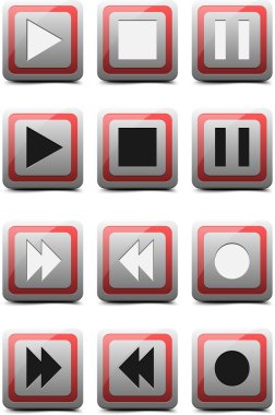 Player buttons clipart