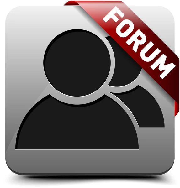 Forum button — Stock Vector
