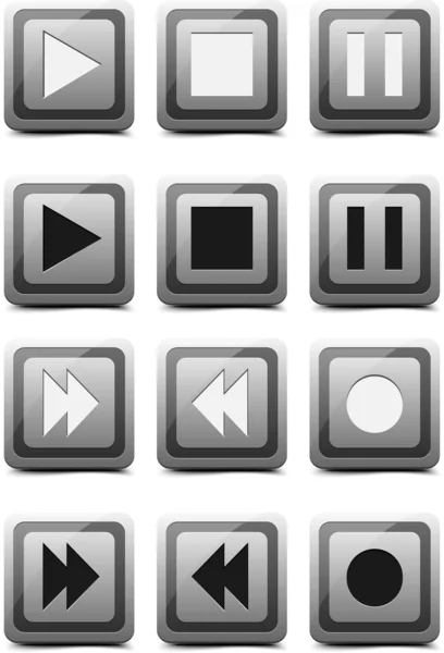 stock vector Player buttons