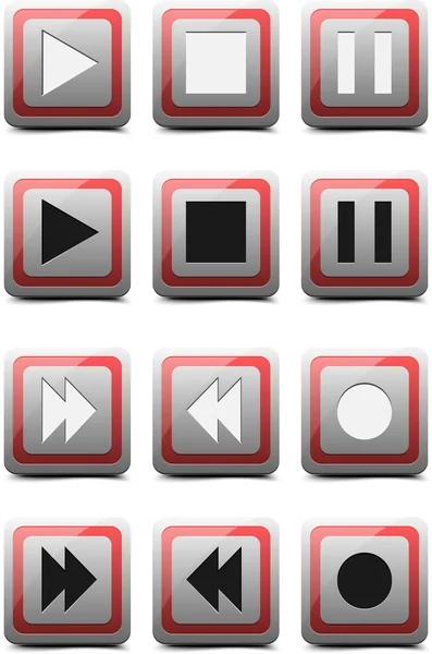 stock vector Player buttons