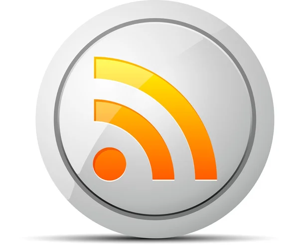 RSS кнопка — стоковое фото