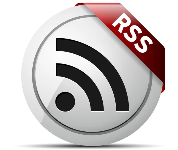 Tlačítko RSS — Stockový vektor