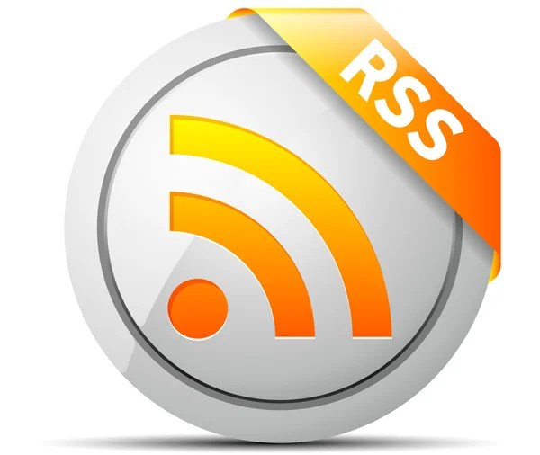 Botão RSS — Vetor de Stock