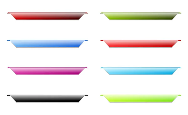 Sada barevných značek — Stockový vektor