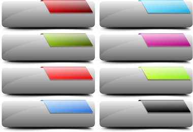 Web buttons clipart