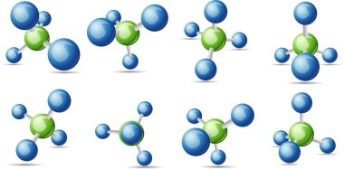 CH4 metan molekülü