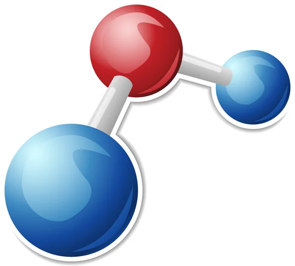Molécula de água — Vetor de Stock
