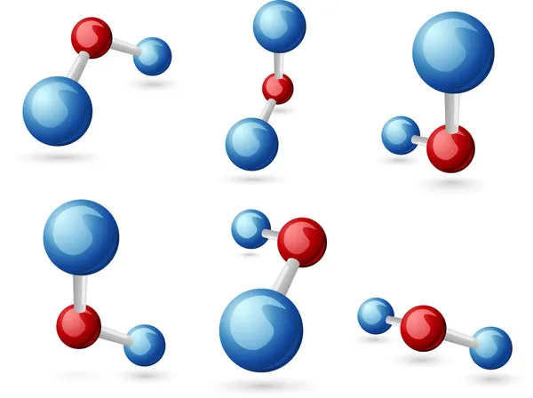 Molécula de agua — Vector de stock