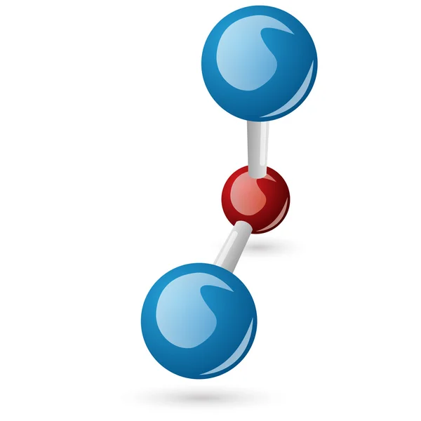 Water molecule — Stock Vector