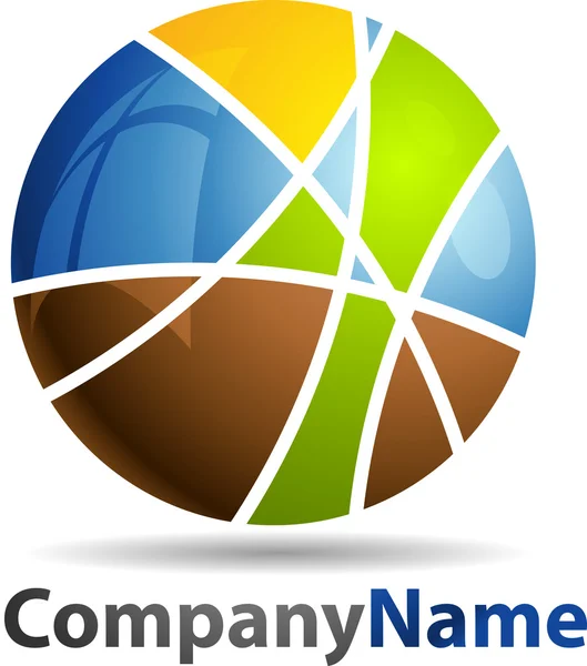 Logo astratto 3D Sphere Business — Foto Stock