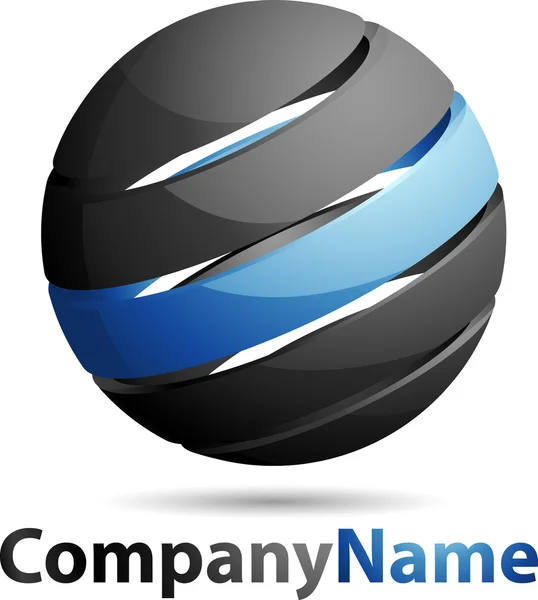 Abstract 3D Sphere Business Logo — Stock Photo, Image