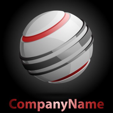 Abstract 3D Sphere Business Logo clipart