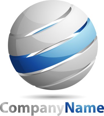 Abstract 3D Sphere Business Logo clipart