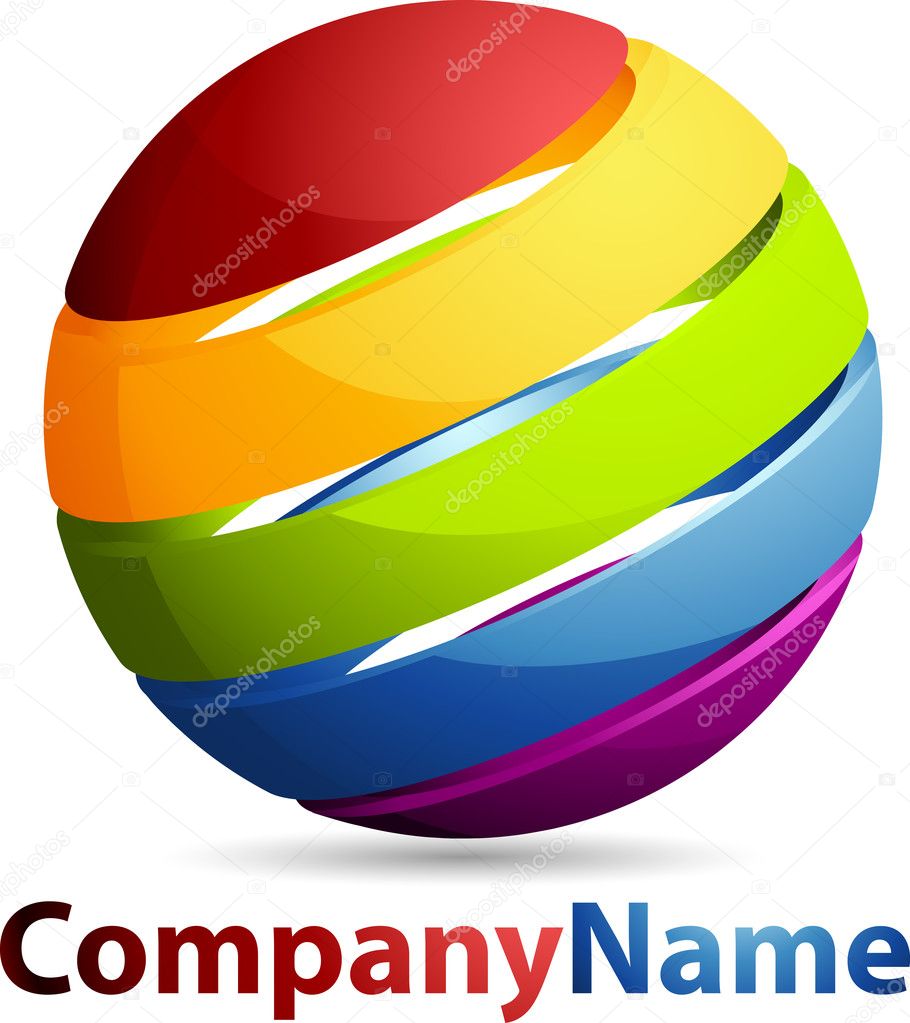 Abstract 3D Sphere Business Logo