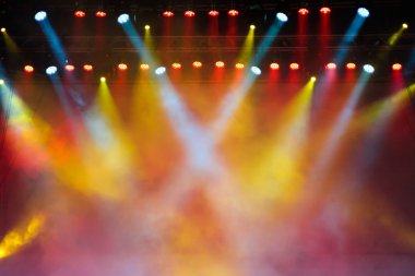 Lights in a concert stage clipart