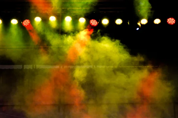 Bir konser sahne ışıkları — Stok fotoğraf