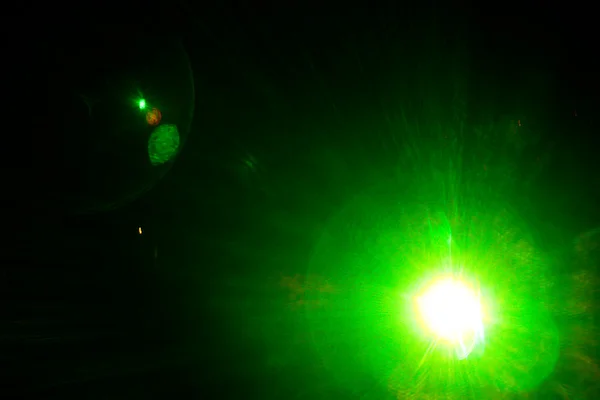 Demonstração de raio laser — Fotografia de Stock