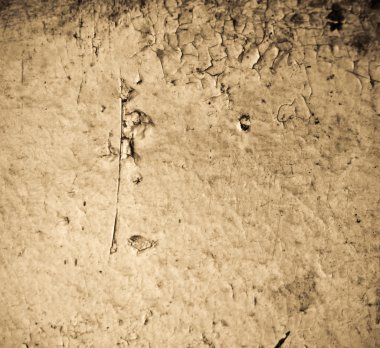 Old wall with cracks and texture clipart