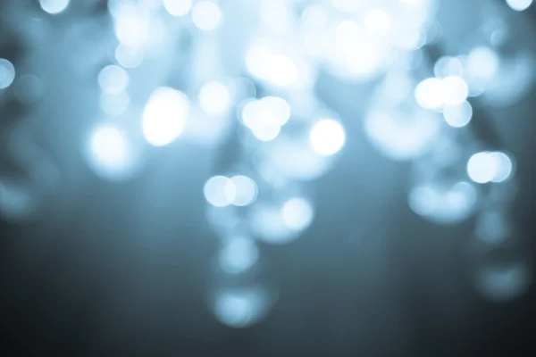 Niebieskie Boże Narodzenie światła tło — Zdjęcie stockowe