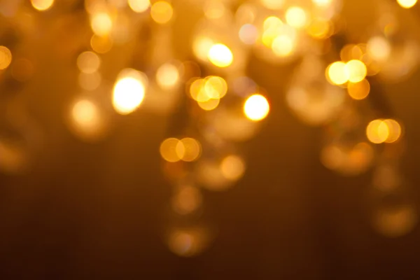 Gold Weihnachtsbeleuchtung Hintergrund — Stockfoto