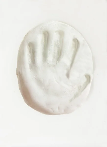 stock image Clay cast of children's hands