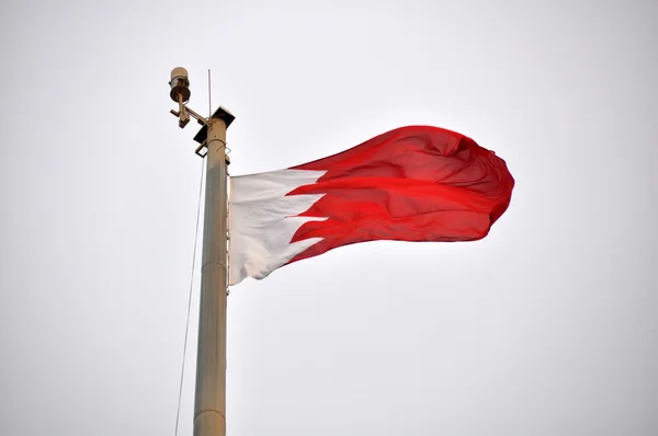 Bandeira do Barém — Fotografia de Stock