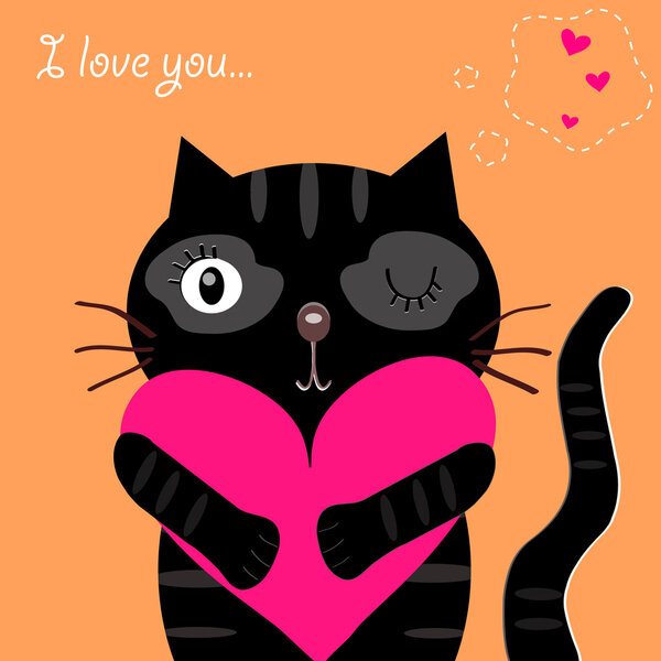 Love black cat
