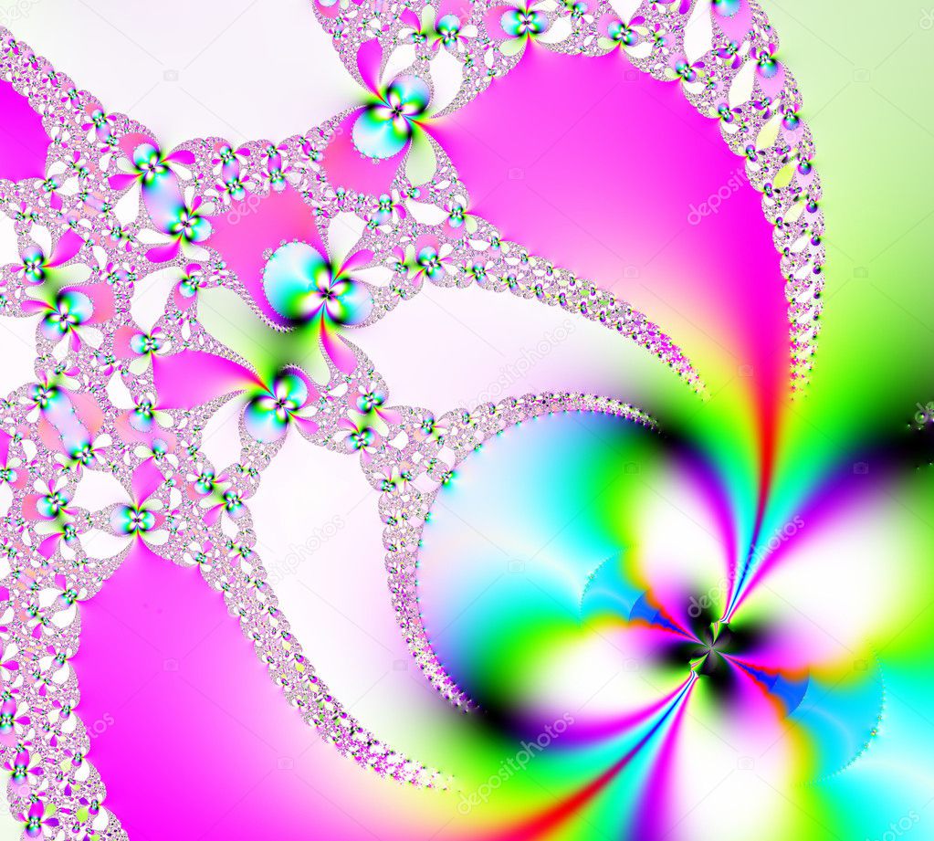 Elegant abstract fractal background