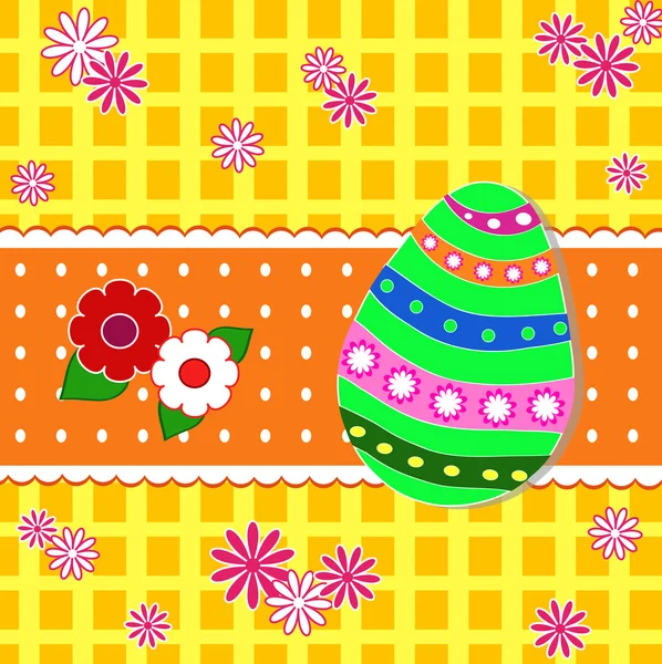 Vector background with holiday Easter eggs