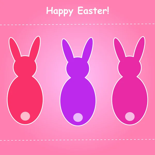 Easter Bunny card — Stock Vector