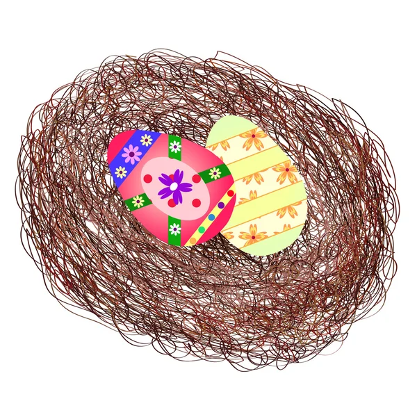 Easter nest — Stock Vector