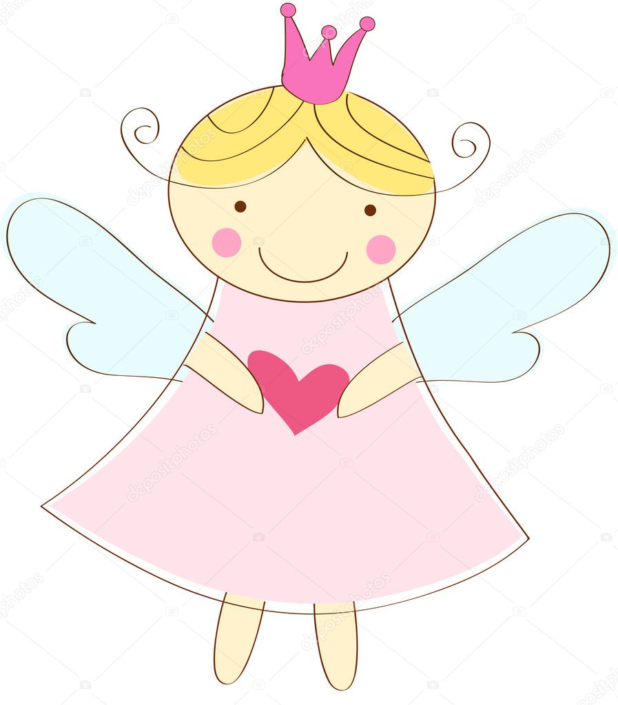 Little angel greeting card
