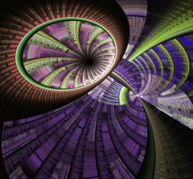 Abstract fractal background clipart