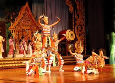 PATTAYA, THAILAND - SEPTEMBER 7: The famous Thai Culture and tra clipart