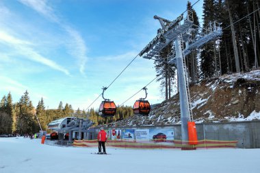 JASNA-JANUARY 9: Jasna Low Tatras is the largest ski resort in S clipart