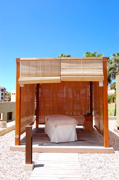 Wellness massage hut op luxehotel, eiland tenerife, Spanje — Stockfoto